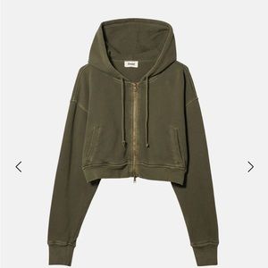 Cropped green jacket